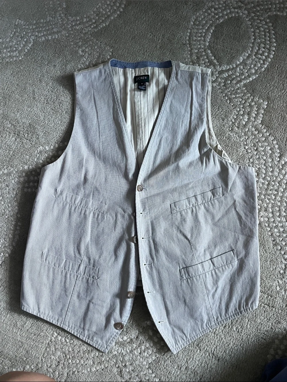 J. Crew Light Gray Men's Cotton Vest